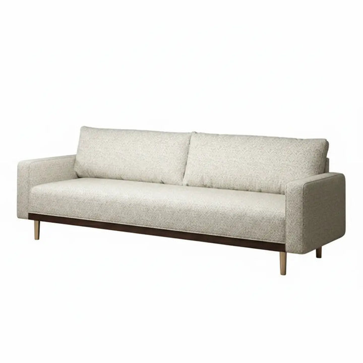 Solvalla Sofa – Off-White Bouclé with Bench Seat & Track Arms Denmark Home