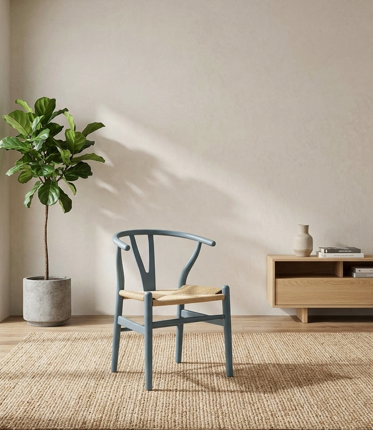 Kalvind Rope Dining Chair - Harbor Blue Denmark Home
