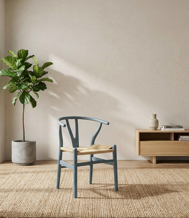 Kalvind Rope Dining Chair - Harbor Blue Denmark Home