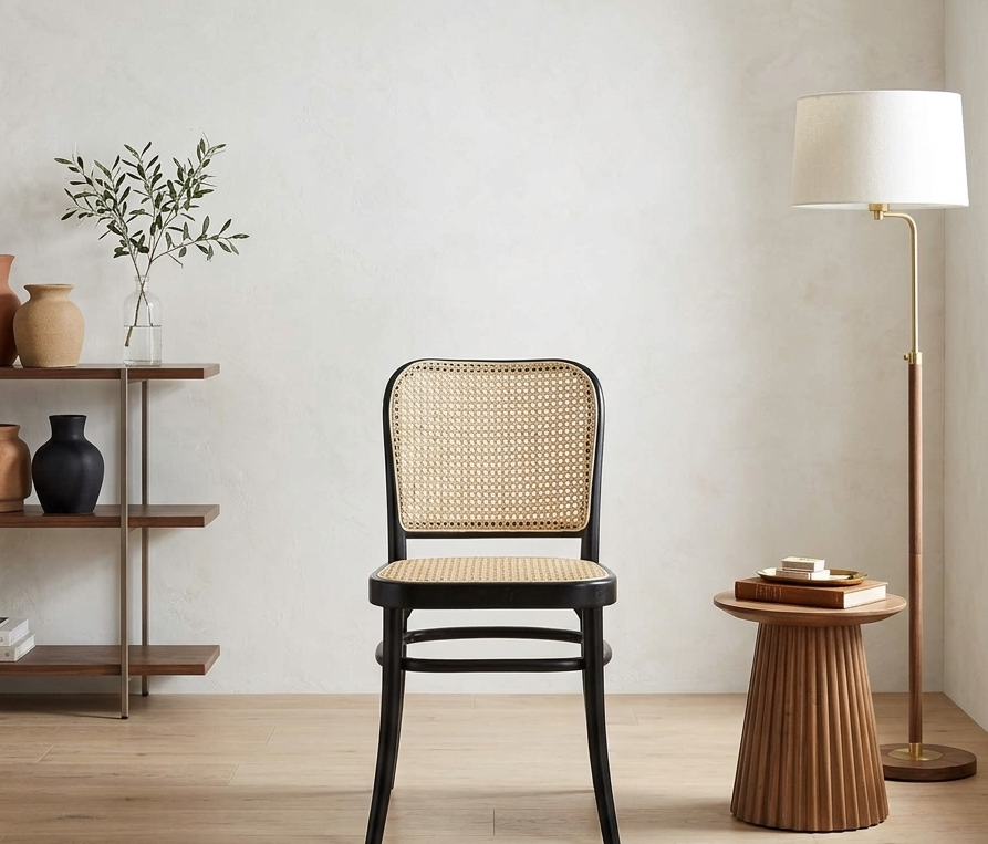 Seabourne Rattan Dining Side Chair - Black Denmark Home