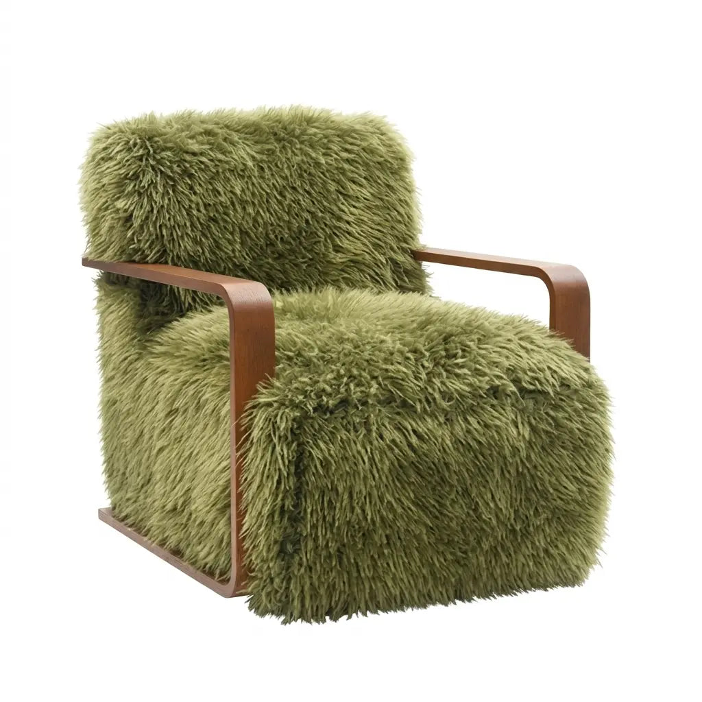 Ezra Accent Chair – Green Fabric Denmark Home