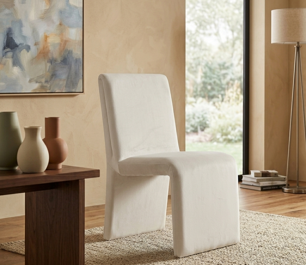 Vik Velvet Dining Chair - Alabaster Denmark Home