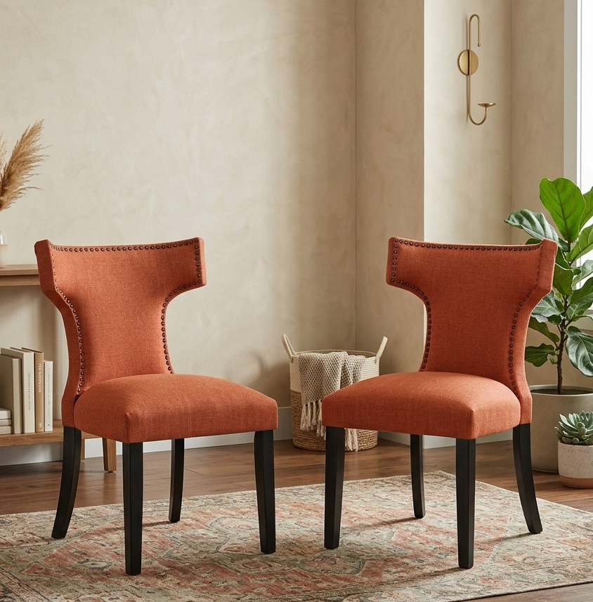 Zahn Dining Side Chair Set - Orange Denmark Home