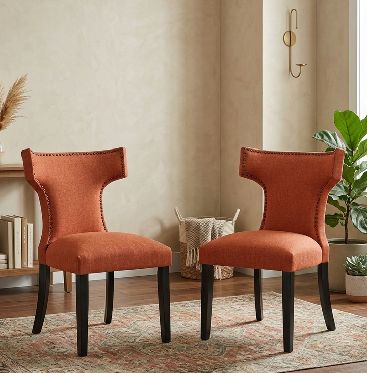 Zahn Dining Side Chair Set - Orange Denmark Home