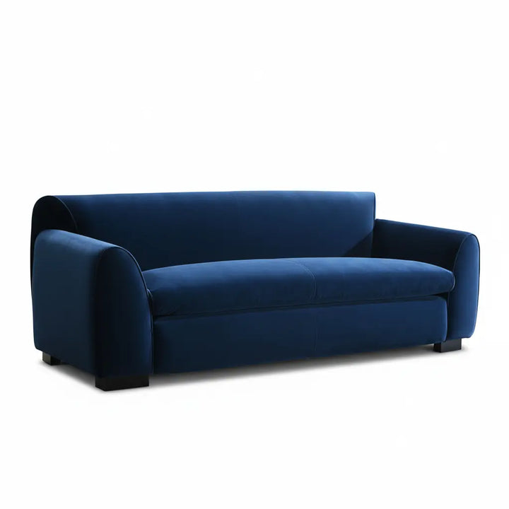 Ayla Sofa – Royal Blue Velvet Bench Seating Denmark Home