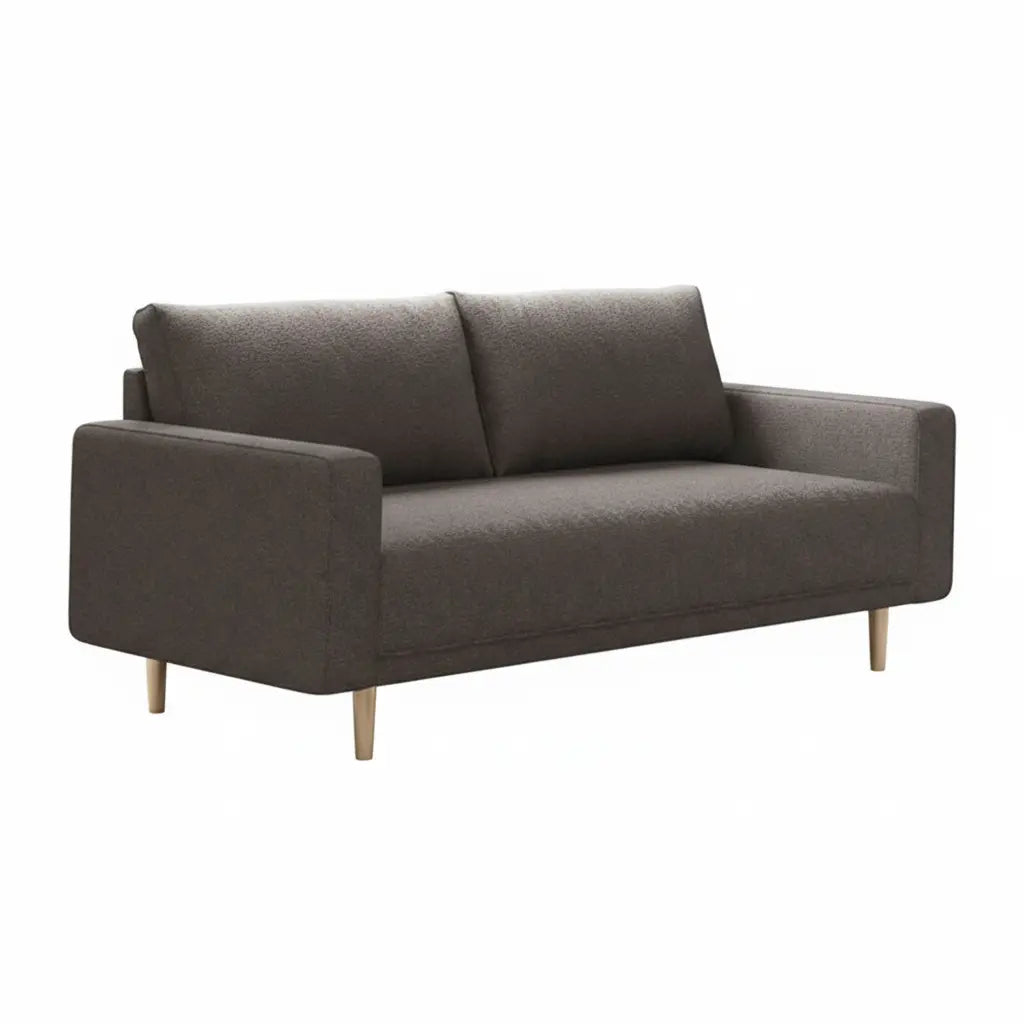Solvalla Loveseat – Charcoal Gray Boucle Denmark Home