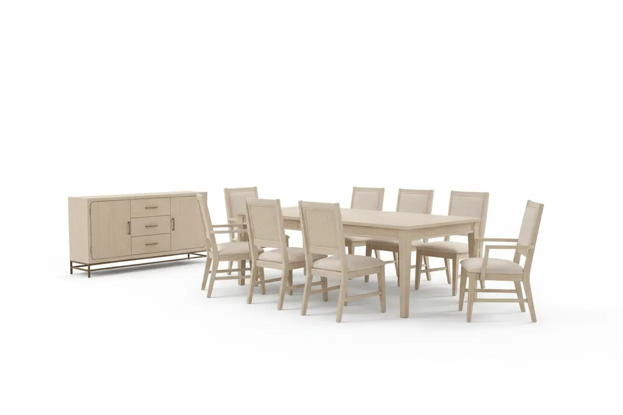 Sova 7-Piece Extendable Dining Set – Light Oak Denmark Home