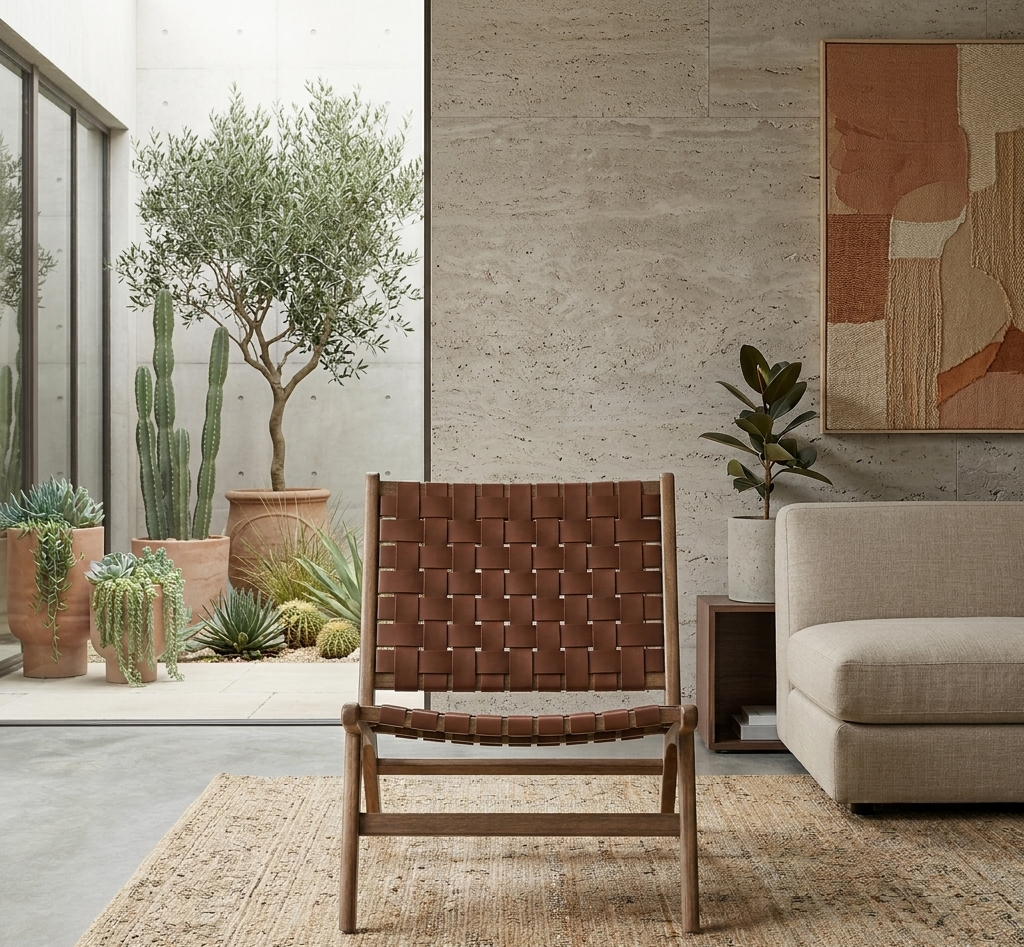 Kaven Lounge Chair-Walnut Brown Denmark Home