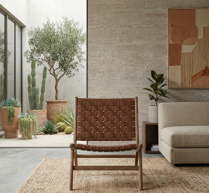 Kaven Lounge Chair-Walnut Brown Denmark Home