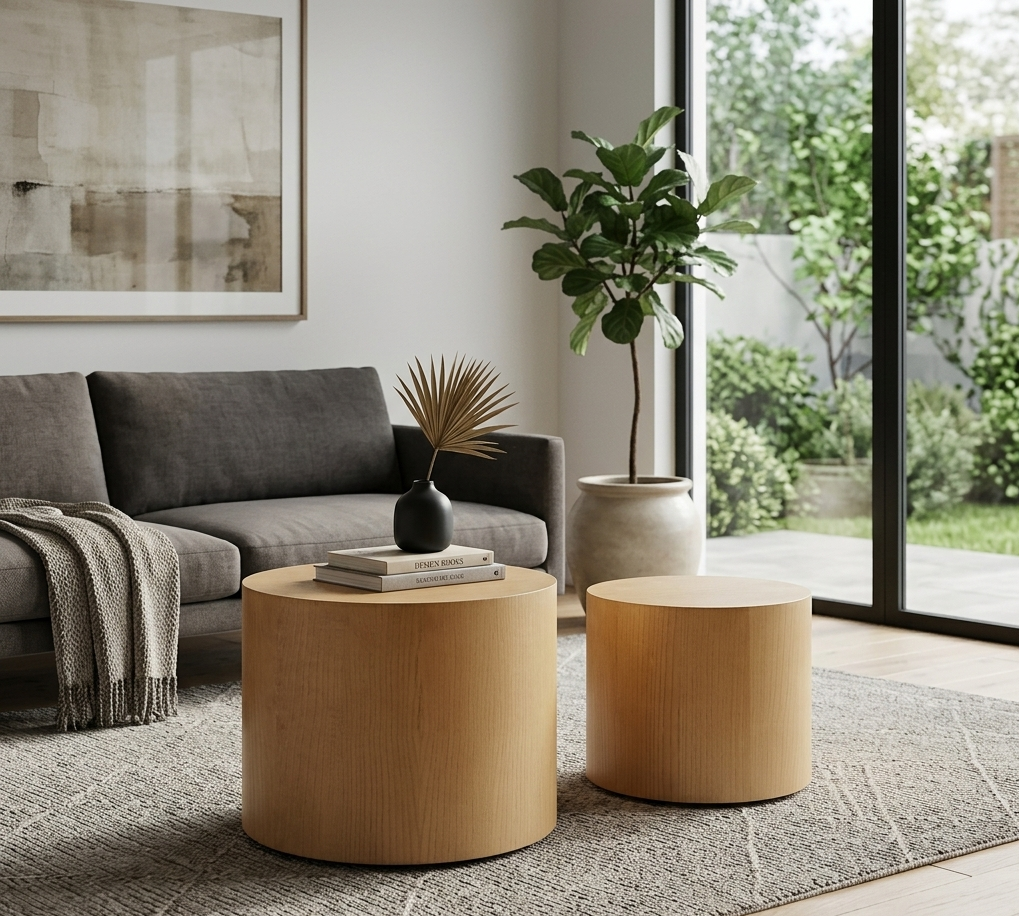Summit Nesting Coffee Tables (Set of Two)- Natural