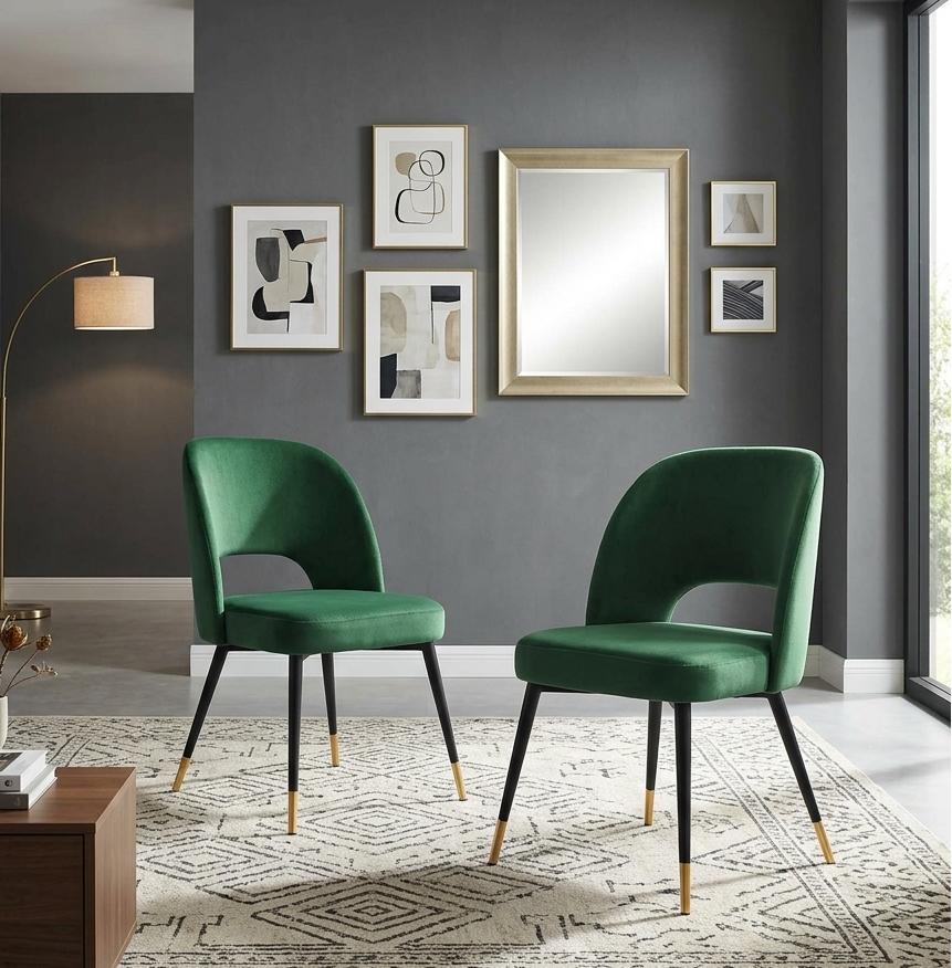 Fauteuil Velvet Dining Chair - Emerald Denmark Home