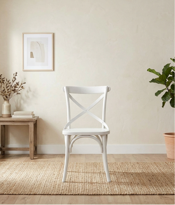 Bramwell Dining Chair - White Denmark Home