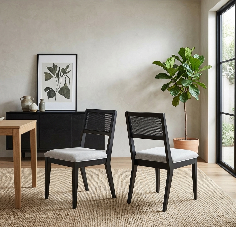 Ravenholm Dining Chair Set - Heathered Weave Light Gray Denmark Home