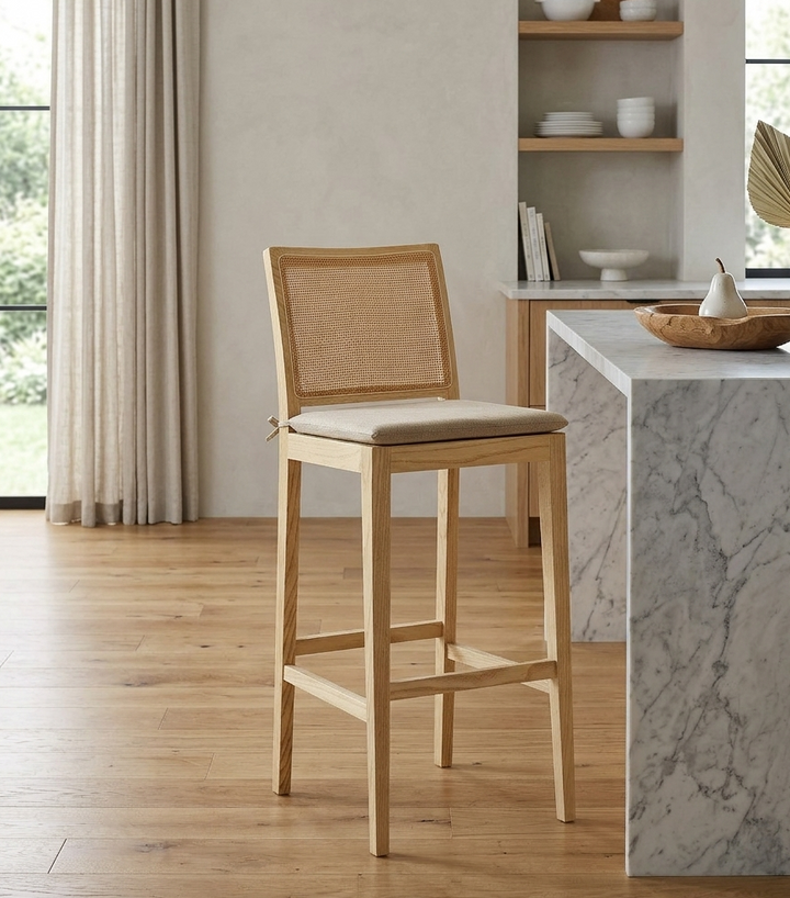 Lorvik Bar Stool - Natural Denmark Home