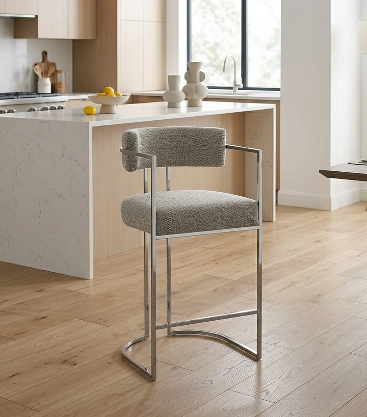 Orik Counter Stool - Silver Wheat Denmark Home