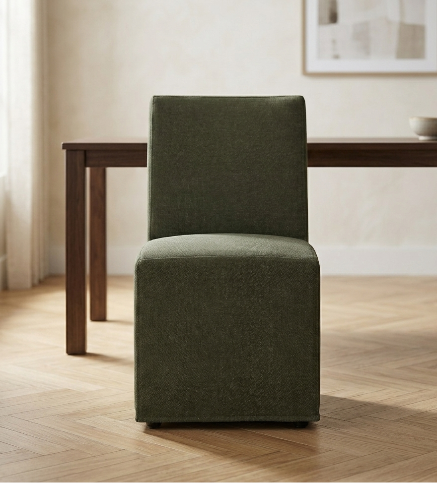 Doux Slipcovered Dining Side Chair - Sage Denmark Home