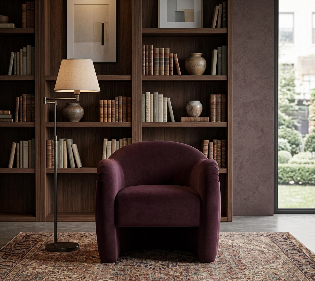 Varelle Accent Chair – Mulberry