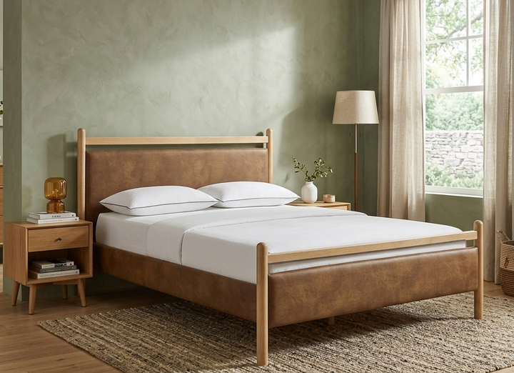 Fiona King Platform Bed - Light Oak Canyon Denmark Home