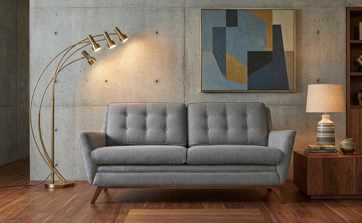 Modus Upholstered Loveseat – Expectation Gray