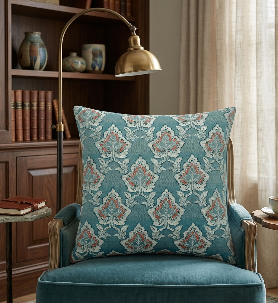Florence Throw Pillow Set – Multi colour Leaf Pattern Denmark Home
