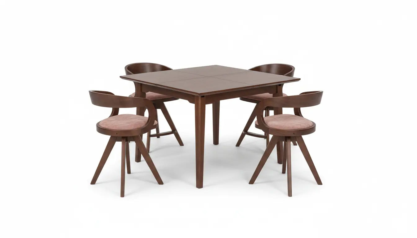 Halvar 5-Piece Counter-Height Dining Set – Rich Walnut Denmark Home