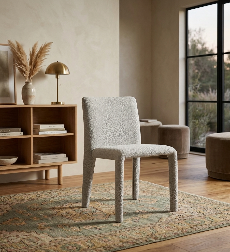Svep Upholstered Dining Chair - Dove Gray Denmark Home