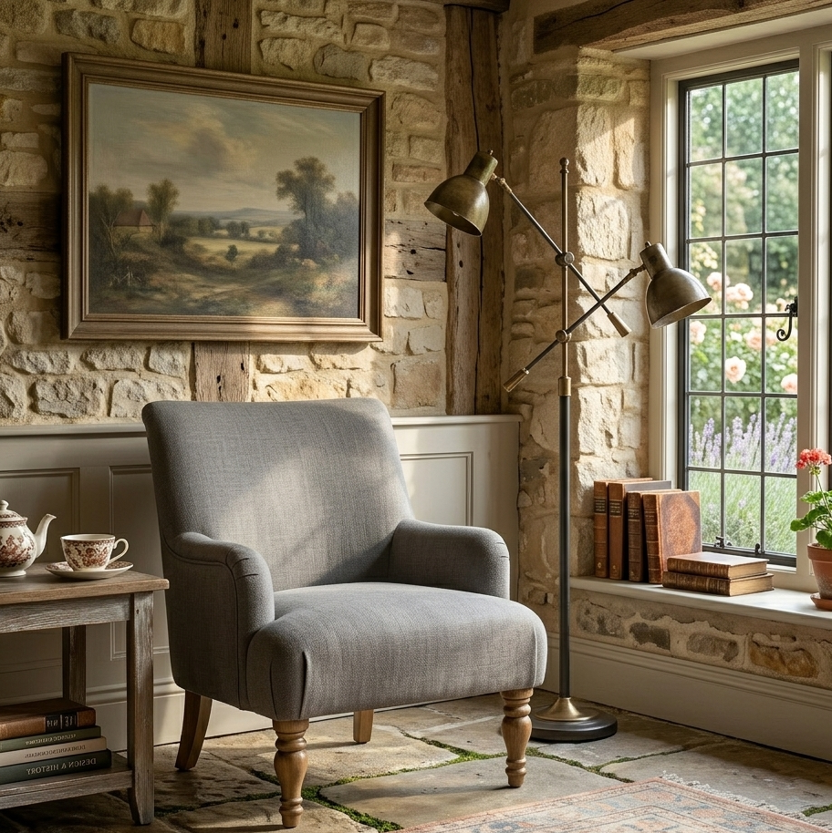 Prime Slub Weave Accent Armchair – Salt Denmark Home