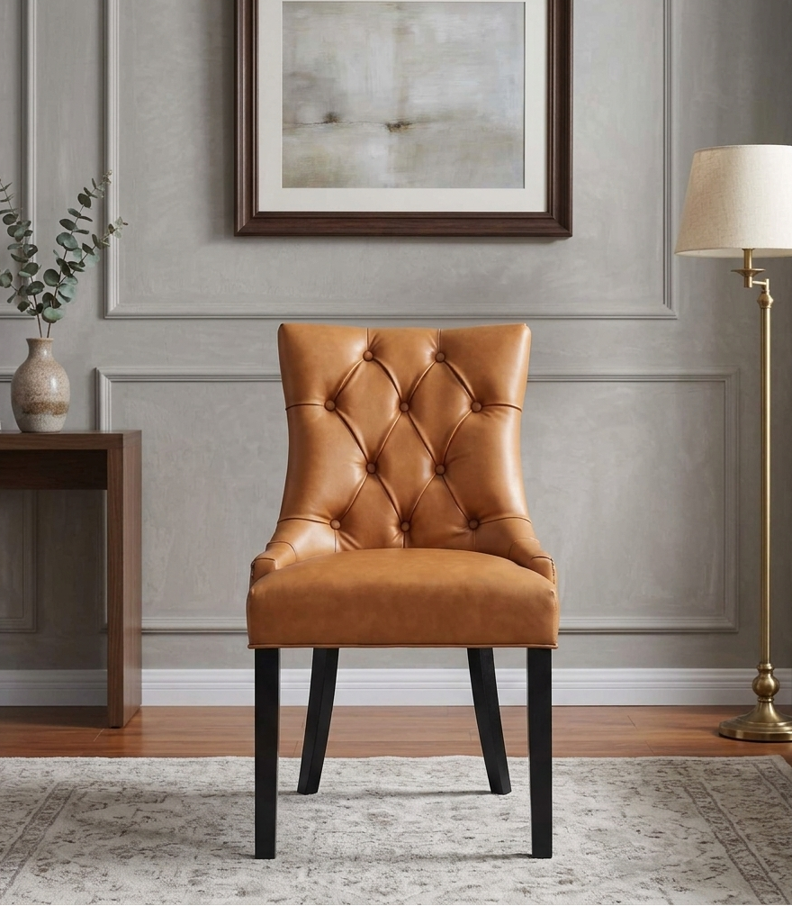 Bleich Dining Chair - Tan Denmark Home