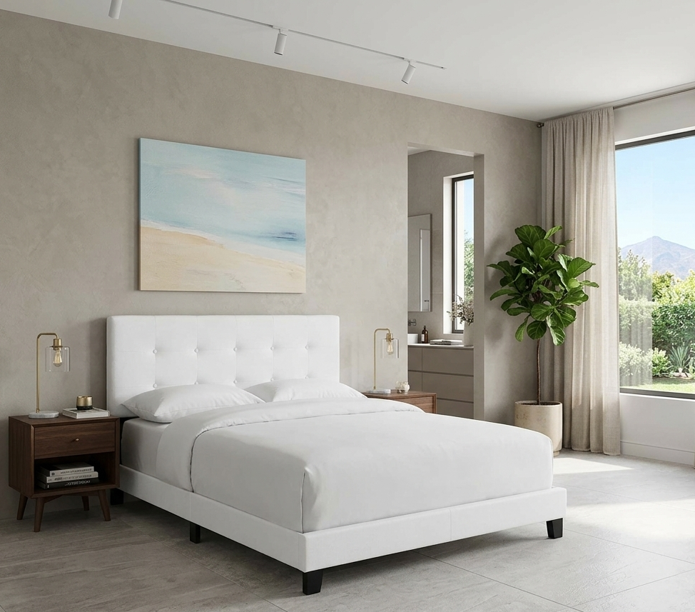 Idun Full Bed - White Denmark Home