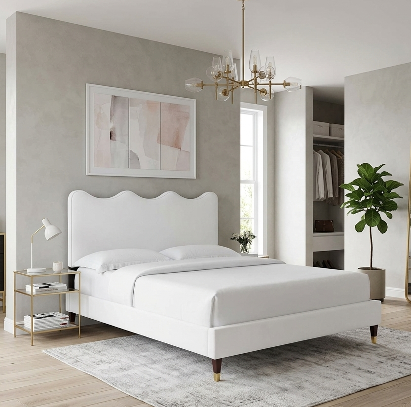 Ona Queen Platform Bed - Dusty Rose (Copy) Denmark Home