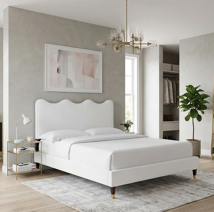 Ona Queen Platform Bed - Dusty Rose (Copy) Denmark Home