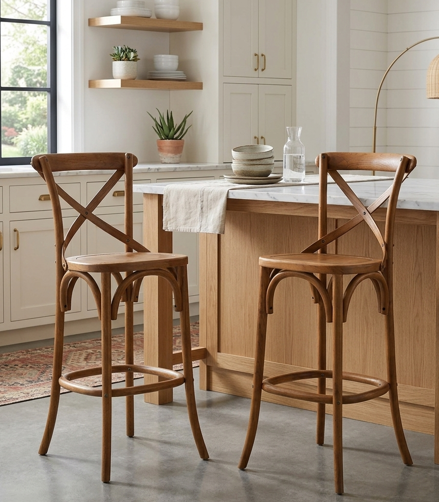 Bramwell Bar Stool  - Walnut Denmark Home