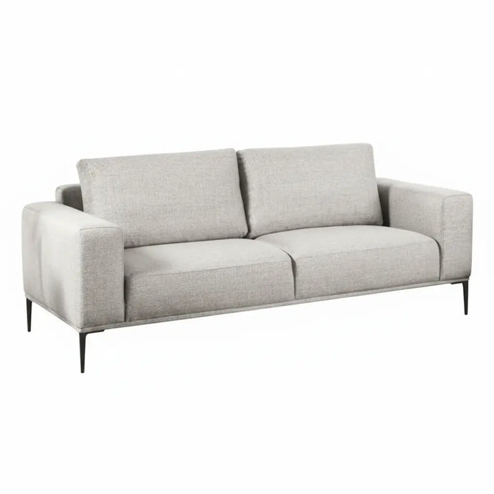 Element Sofa – Gray Chenille with Removable Feather Blend Back Pillows Denmark Home