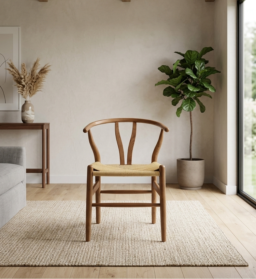 Kalvind Rope Dining Chair - Gray Denmark Home