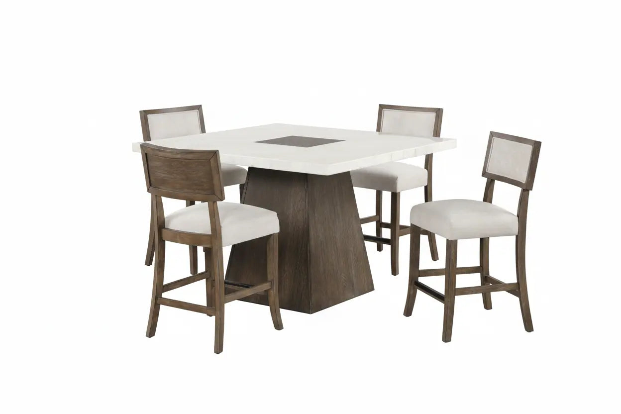 Havn 7-Piece Counter-Height Dining Set – Dark Walnut Denmark Home