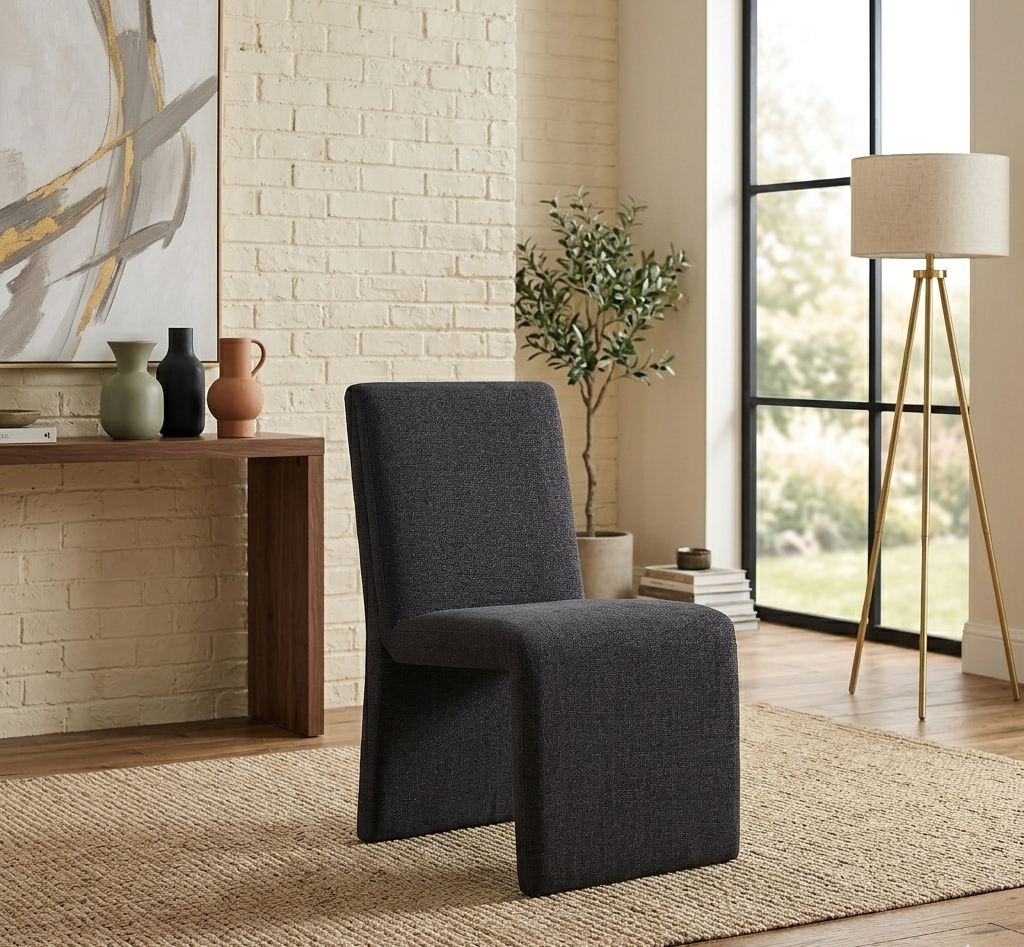 Vik Slipper Dining Chair - Ebony Denmark Home