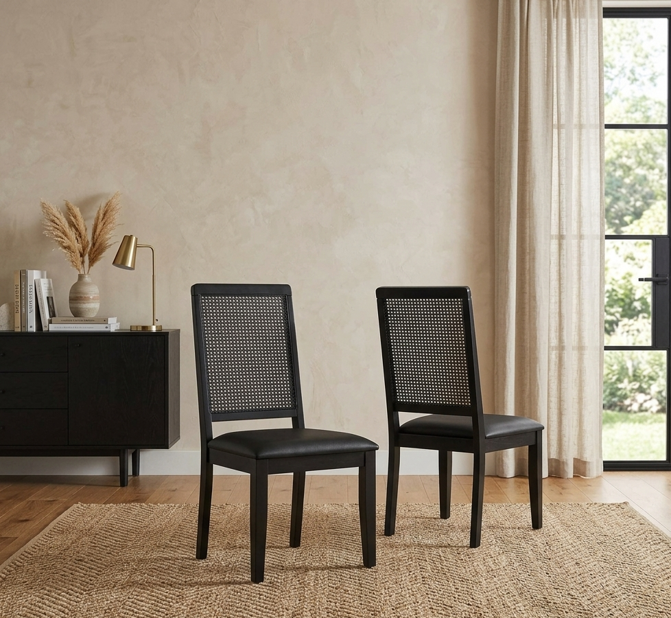 Valdoré Dining Chair Set - Black Denmark Home