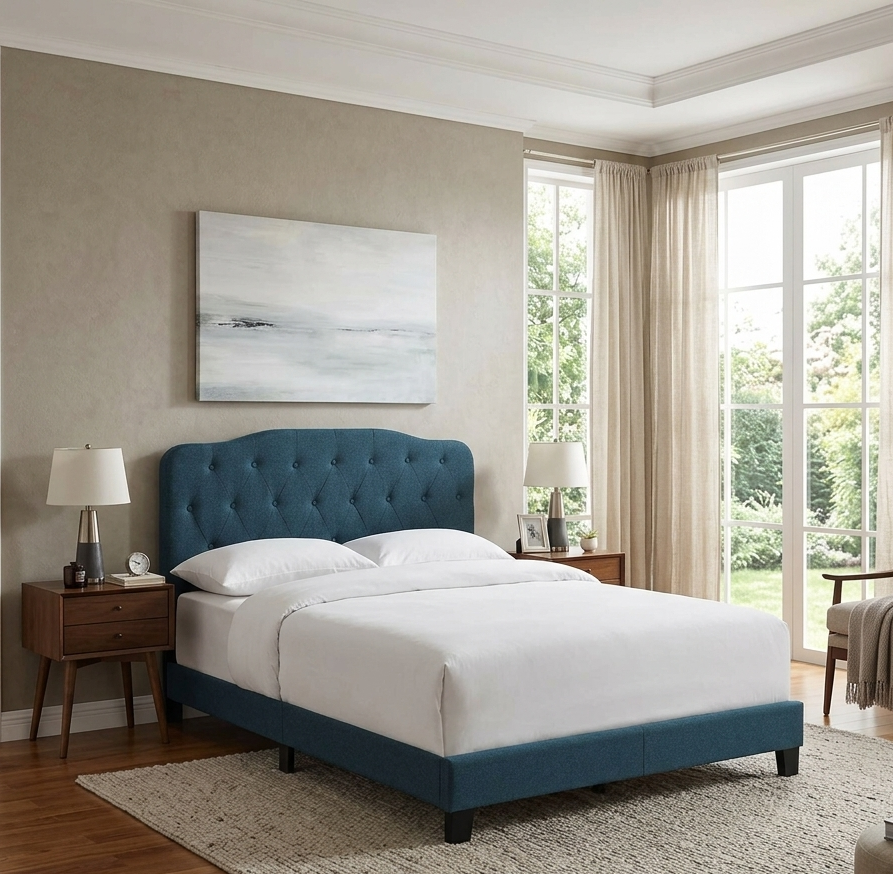 Zito Queen Bed - Azure Denmark Home