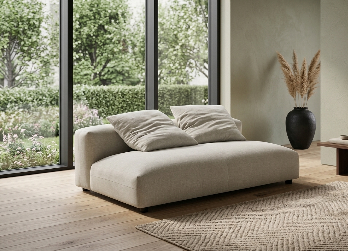 Lumi Modular Armless Loveseat – Salt