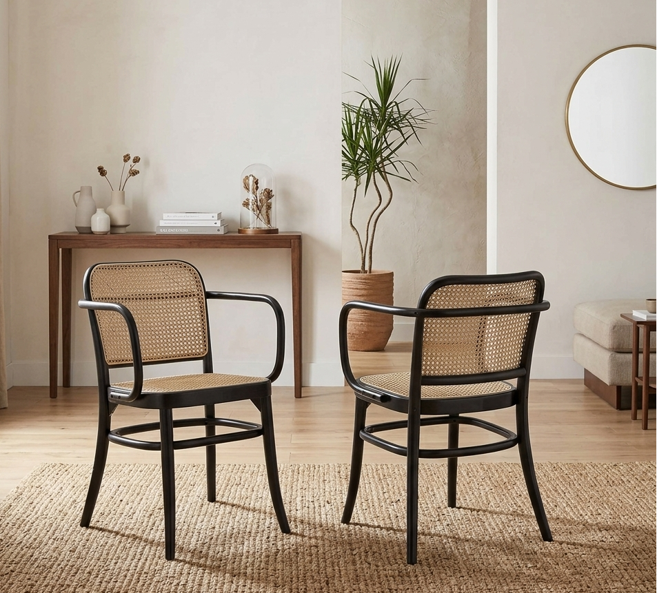 Seabourne Dining Chair Set - Black Denmark Home
