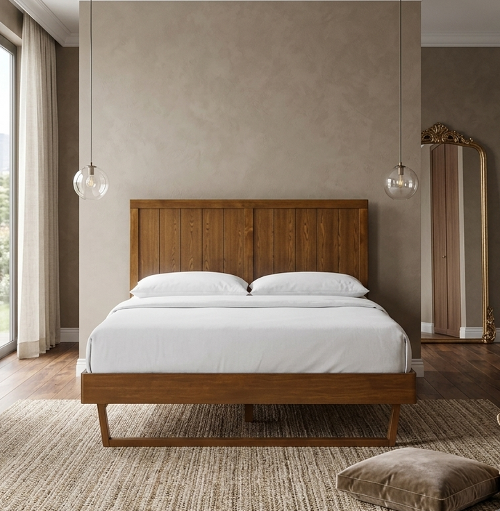 Hale King Platform Bed – Walnut Denmark Home