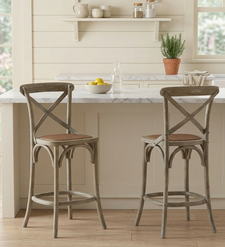 Bramwell Counter Stool - Gray Denmark Home