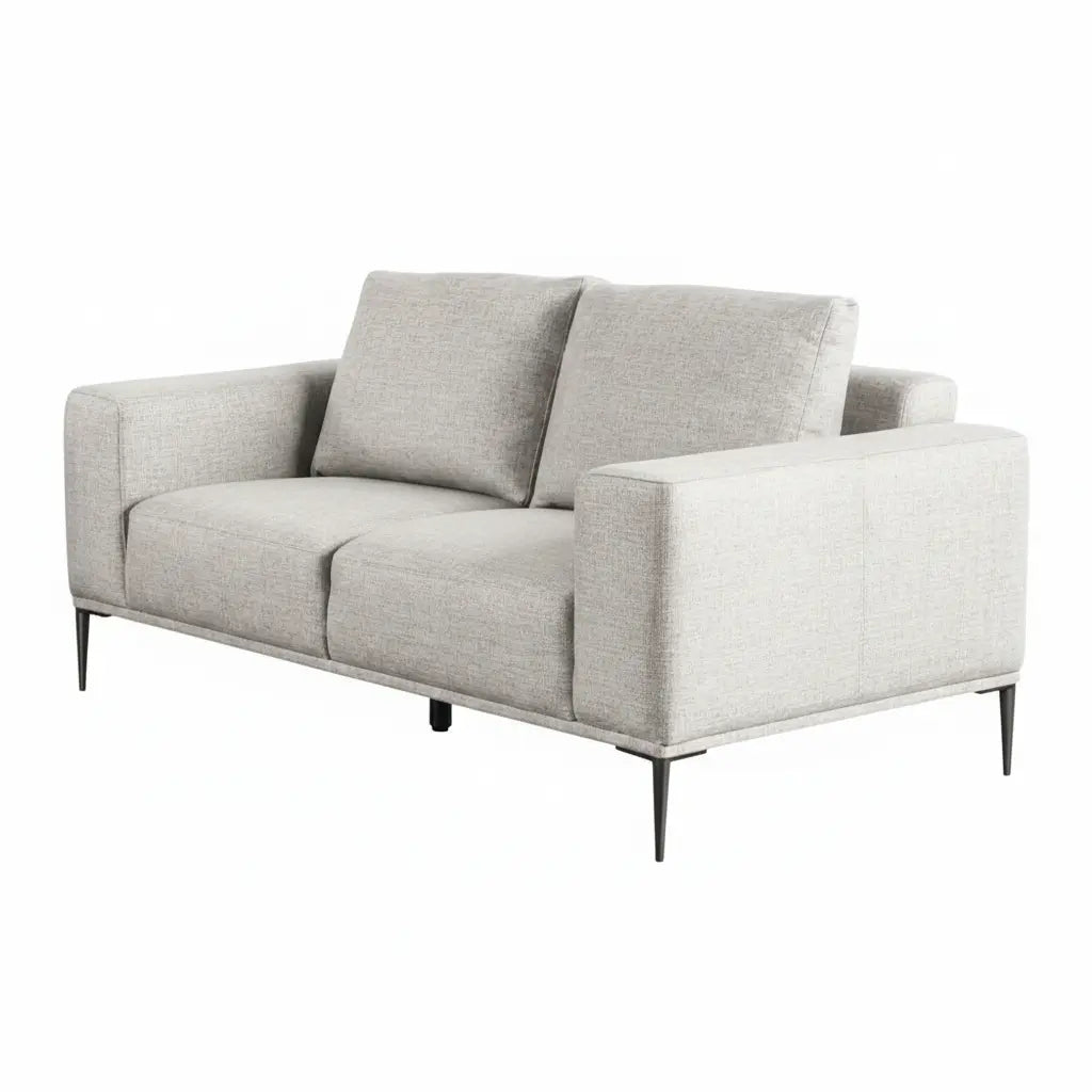 Element Loveseat – Gray Chenille with Track Arms Denmark Home