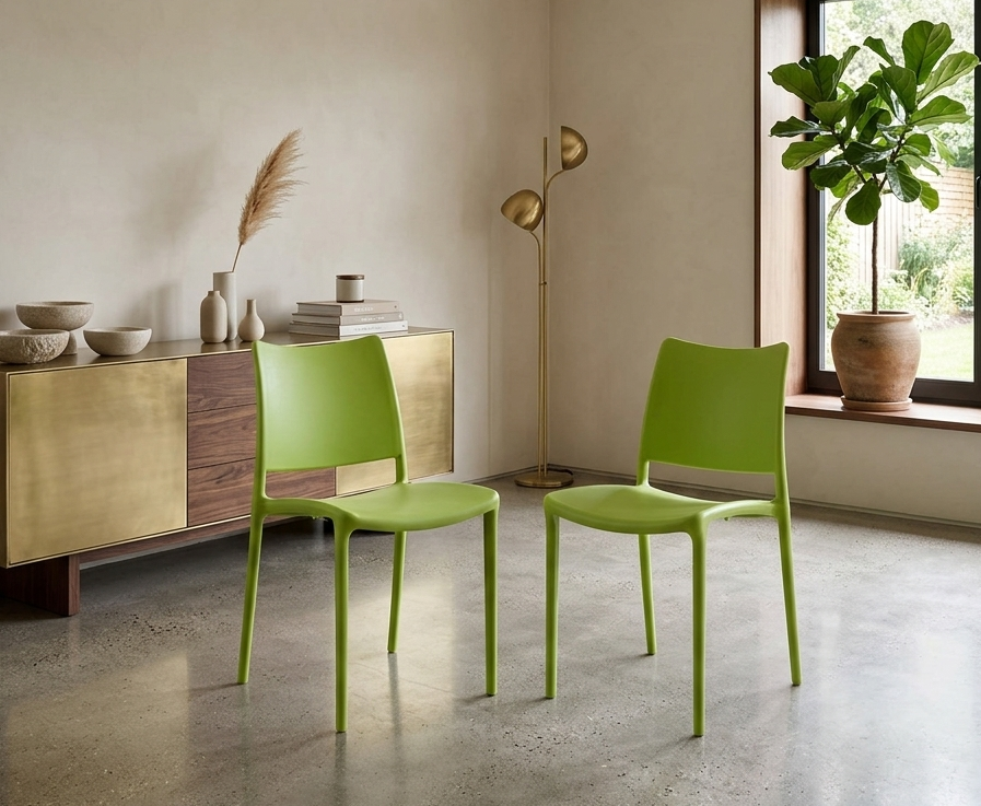 Novryn Dining Side Chair Set - Green Denmark Home