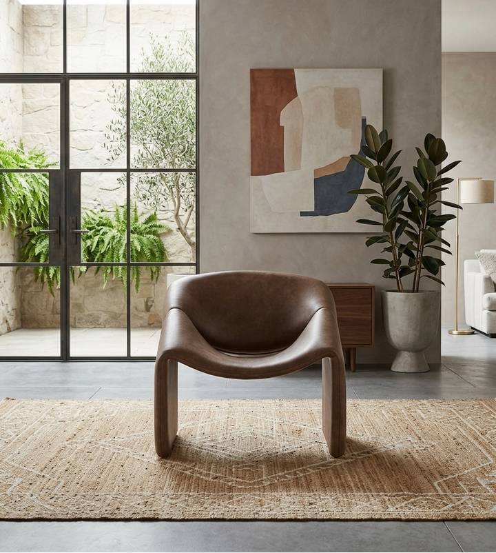 Elvora Accent Chair – Brown Denmark Home