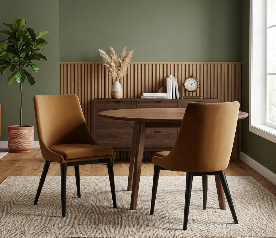 Clasp Dining Chair Set - Cognac Denmark Home