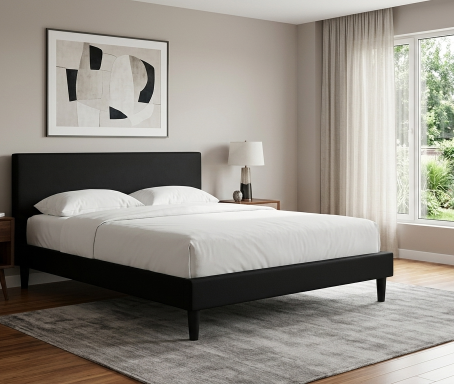 Sena Full Platform Bed - Black Denmark Home