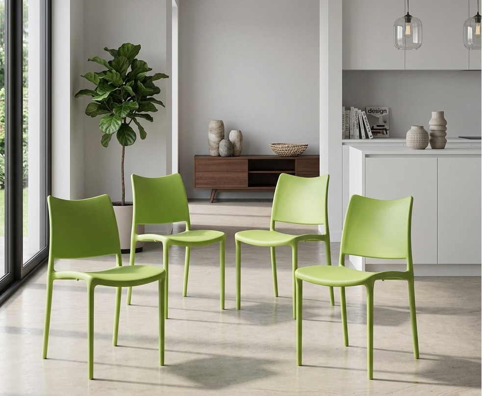 Novryn Dining Side Chair Set - Green Denmark Home