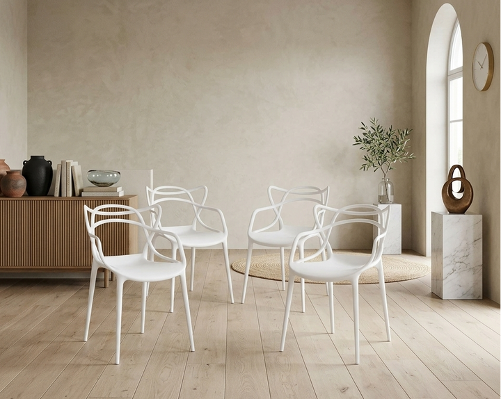 Virello Dining Chair Set - White Denmark Home