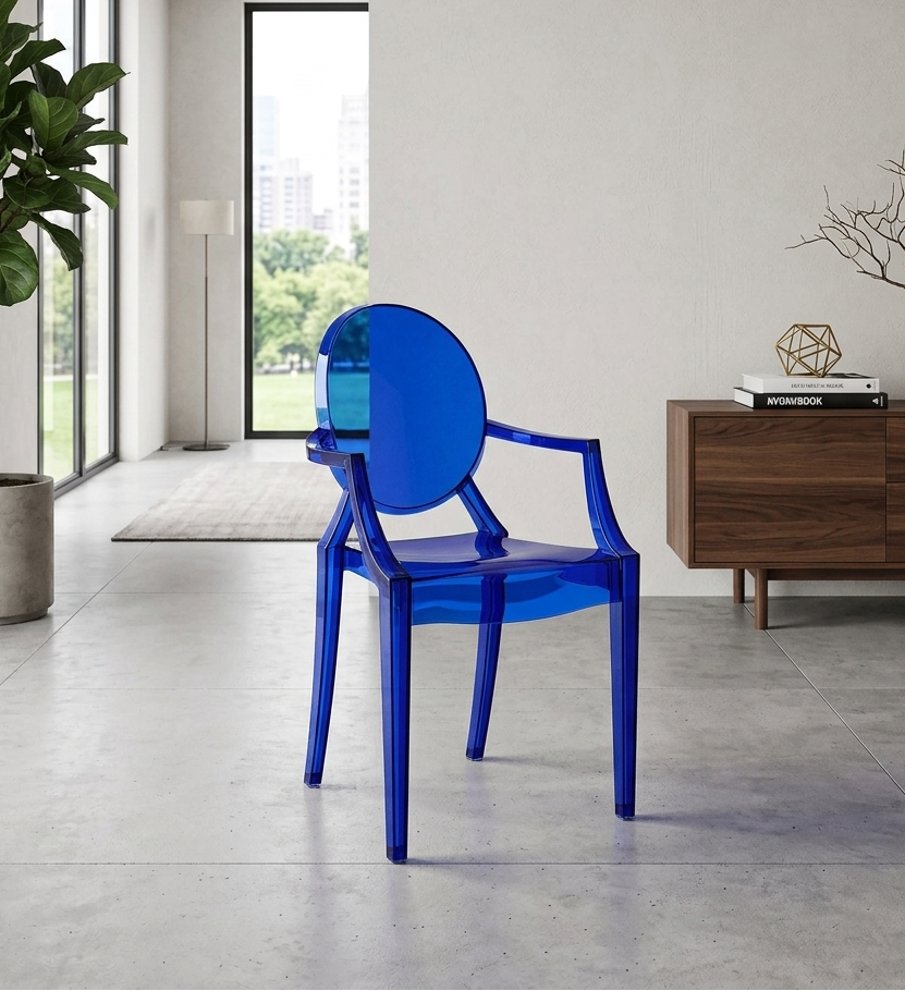 Lucien Arm Dining Chair - Blue Denmark Home